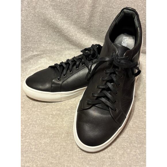 Thursday Boot Co Men's Size 11 Premier LaceUp Low Top Black Leather Sneakers EUC - Picture 4 of 12